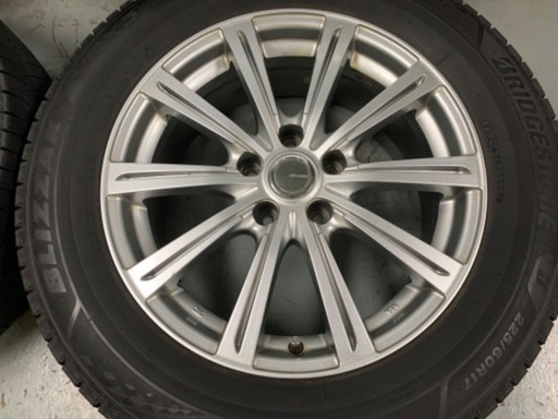 売約済　ブリザック　VRX3　225/60R17 30アルファード　17×７J　5H114.3　＋38　安心の調整済み 岩手県盛岡市