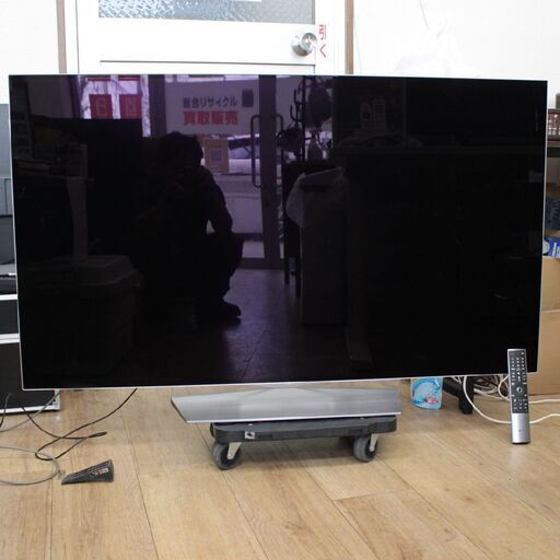 T634)【東京・神奈川限定配送】LG 有機ELテレビ OLED55B7P 55型 2018年製 スマートテレビ アルミニウム製スタンド Youtube BC CS 直取歓迎