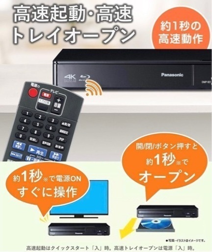 パナソニック 2019年製 CD/DVD BDレコーダー DMR-BW550 中古動作品