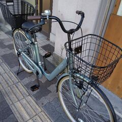 [SAKAMOTO]Flit(フリット)26吋 ファッションシティーサイクル シングル/シャイーグリーン