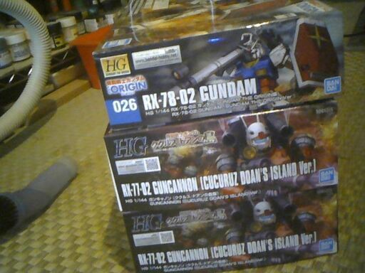 バンダイ　HGUC1/144　オリジンガンダム　ガンキャノン　２個　まとめ売り