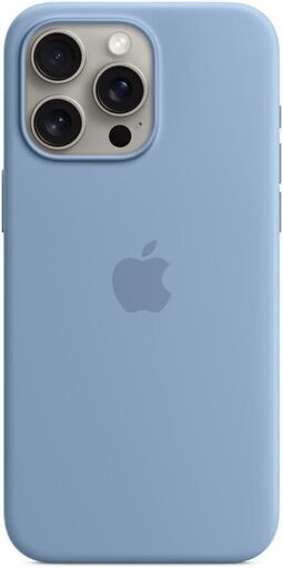 Apple MagSafe対応iPhone 15 Pro Maxシリコーンケース - ウインターブルー