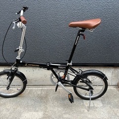 キャプテンスタッグ」AL-FDB161 16インチ 折りたたみ自転車「CS-BK