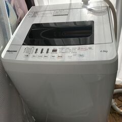 2018年式洗濯機　Hisense4.5Kg