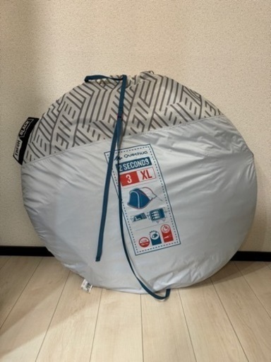 【QUECHUA ケシュア】 ポップアップテント 2 SECONDS FRESH\u0026BLACK XL - 3人用
