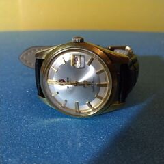 AT 良品 ラドー ゴールデンホース 30石 11674 シルバー文字盤 デイト メンズ腕時計 