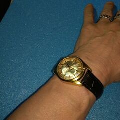 AT 良品 ラドー ゴールデンホース 30石 11674 シルバー文字盤 デイト メンズ腕時計 