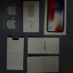 iPhone X64GB箱と付属品一部