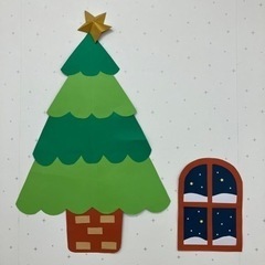 クリスマス　壁面　製作