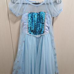 アナと雪の女王 エルサ 風 衣装 ドレス 120