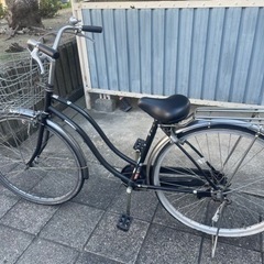 【終了】　【パンク修理必要】　自転車　27インチ　黒
