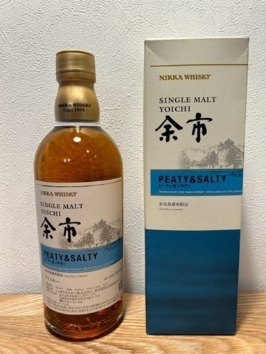 シングルモルト 余市 ピーティ\u0026ソルティ 55度 500ml 【未開封】