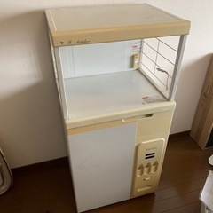 電子レンジ台　食品&お米ストッカー付き