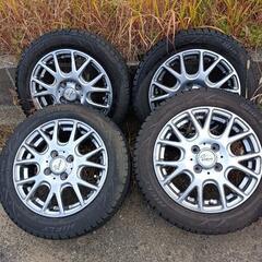 １５５−６５−１４アルミホィール　スタッドレスタイヤ４本セット