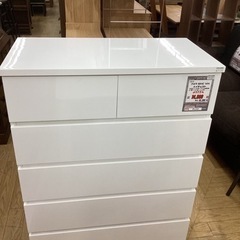 KL-11【新入荷 リサイクル品】ニトリ フォウ80HC ハイチェスト 白