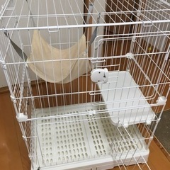 猫　ケージ　2段　コンパクト