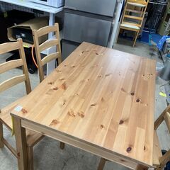 ①イケア IKEA ダイニングテーブルセット ダイニングテーブル4点セット