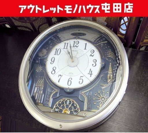 SEIKO 電波クロック RE561H からくり時計 6曲メロディ 電波時計 壁掛け セイコー 札幌市北区屯田