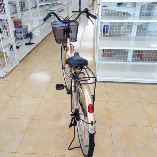 ☆ジモティ割あり☆ 自転車 27インチ 金 クリーニング済み OJ2781
