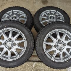 アルミホイール付スタッドレス　155/65R13　ワンシーズン使用