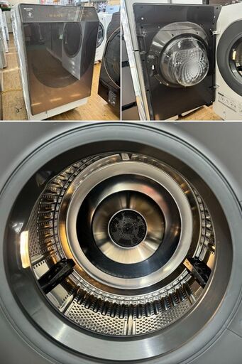 地域限定送料無料　美品【 SHARP 】シャープ 洗濯11.0㎏/乾燥6.0㎏ ドラム式洗濯乾燥機 マイクロ高圧洗浄 インバーター搭載 ヒートポンプ乾燥 ES-G110