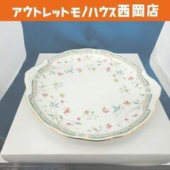 未使用品 ノリタケ 花更紗 パーティープレート 28cm ホワイ...