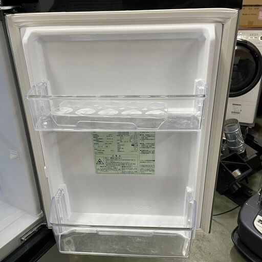 【AQUA】 アクア ノンフロン冷凍冷蔵庫 冷蔵庫 容量126L 冷凍室46L 冷蔵室80L AQR-J13H 2019年製