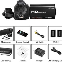「新品」ビデオカメラ デジタルビデオカメラ HD1080P 遠隔...
