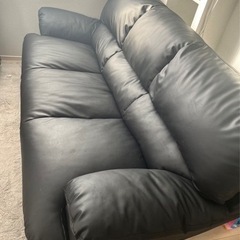 3人掛け　ソファ　合皮