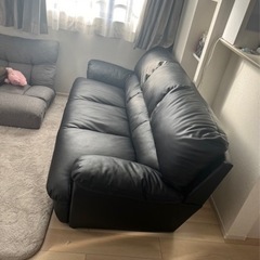 3人掛け　ソファ　合皮