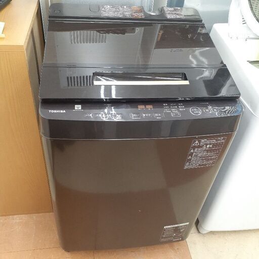 東芝 10kg全自動洗濯機 AW-10SD7(T) 2019年製 中古品