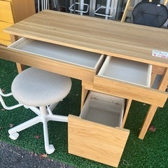 無印良品 MUJI デスク3点セット 勉強机 チェア キャビネット シンプル ナチュラル