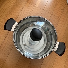 鍋　蓋付き　両手鍋