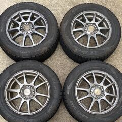 バリ溝! 195/65R15 スタッドレスタイヤ＋ホイールセット　