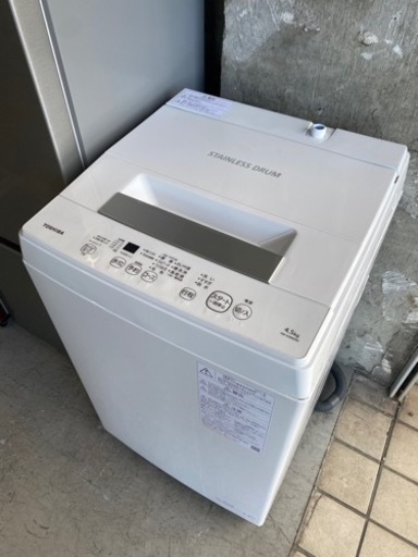 【2】TOSHIBA  4.5kg 洗濯機　21年製　1203-05