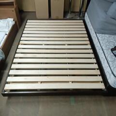 🎉 すのこベッド ベッドフレーム ダブルサイズ 横幅 140cm...