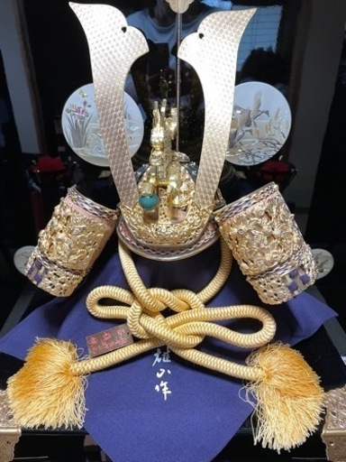 五月人形飾台屏風セット☆こどもの日☆展示品5-4 【