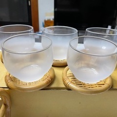 タイガー　冷茶グラス5点セット　昭和レトロ