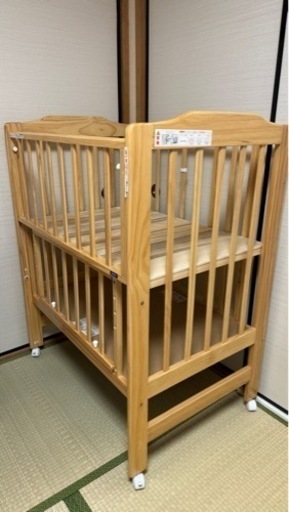 KATOJI（カトージ）　ベビーベッド　ミニサイズ　布団付き