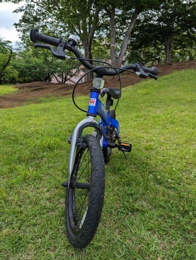 【つくば市内配送可】へんしんバイクX16　青色　16インチ　自転車デビューに最適
