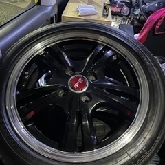 ガリキズ無し　軽四用　タイヤアルミセット