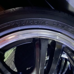 ガリキズ無し　軽四用　タイヤアルミセット