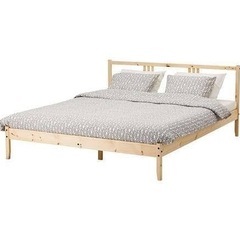 【受け渡し決定】IKEAのベッドフレーム（ダブルサイズ）