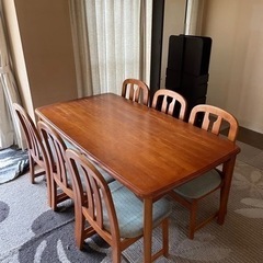 カリモク　テーブル椅子セット