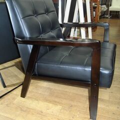 R055 レトロデザイン、1Pソファ、一人かけソファ、幅64cm Used