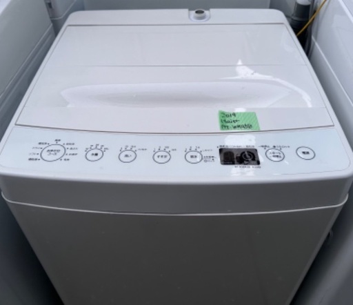 洗濯機18 Haier 2019年製 4.5kg 大阪府内全域配達無料 設置動作確認込み 保管場所での引取は値引きします