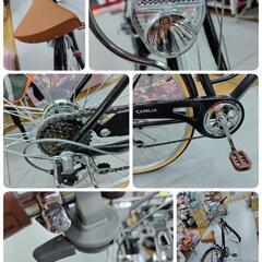 J087★ほぼ未使用★軽快自転車★CAMILIA★LEDダイナモ★6段★27インチ-セール中…スキ・ウォーターハウス直筆サイン入り超 特大写真…