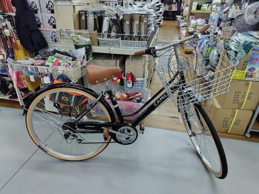 J087☆ほぼ未使用☆軽快自転車☆CAMILIA☆LEDダイナモ☆6段☆27インチ  