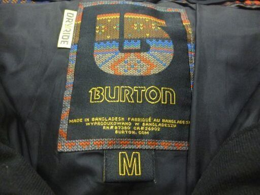 BURTON スノーボードパンツ DRYRIDE メンズ Mサイズ 黒 バートン PANTS