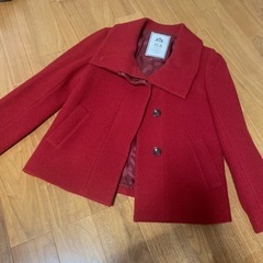 【ネット決済】スローブイエナ☆赤いウールコート　ピーコート　未使用